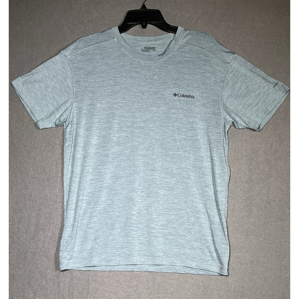 Columbia Omni-Wick Blue Performance Short Sleeve Shirt M